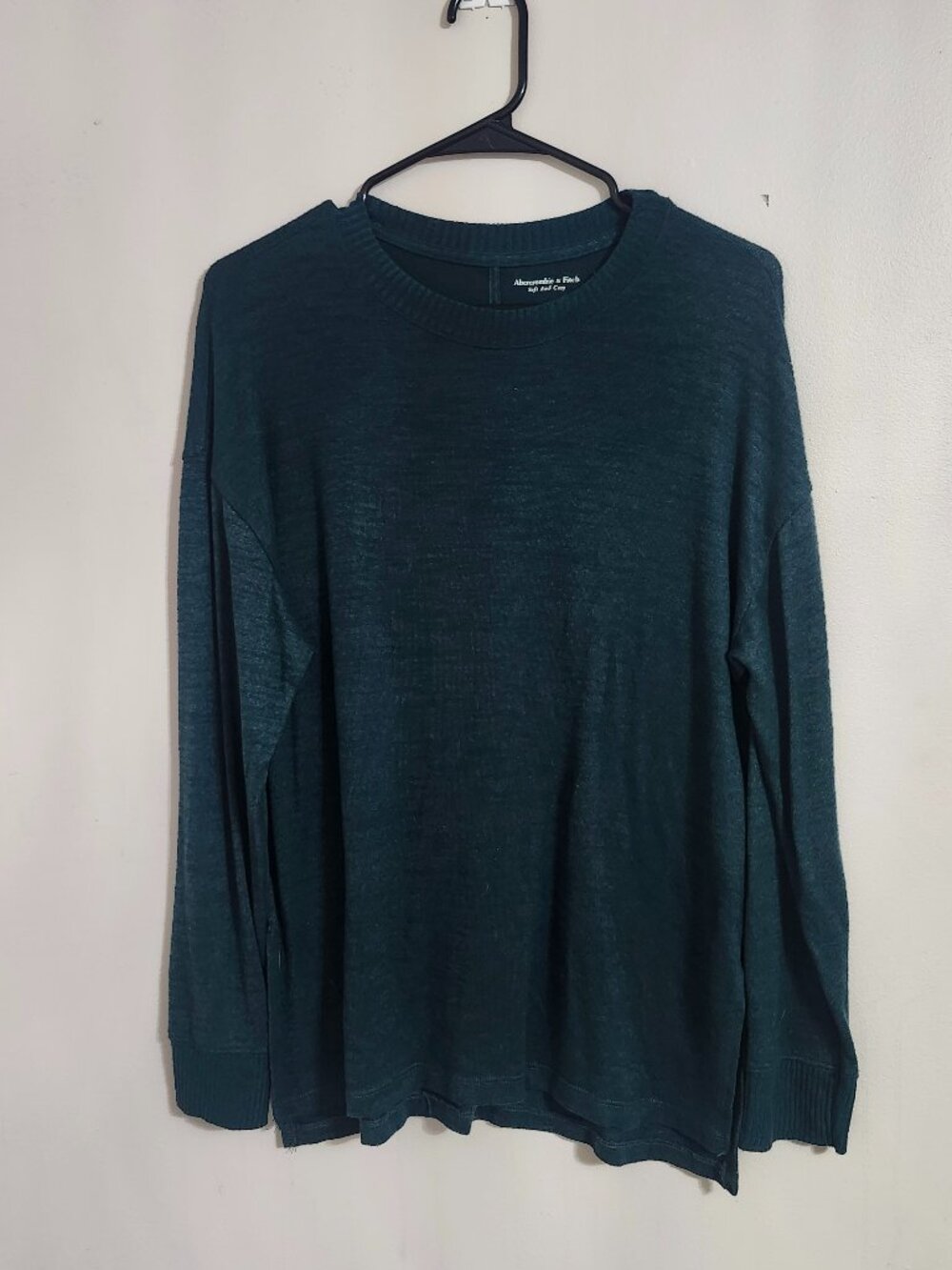 Abercrombie & Fitch Soft Crewneck Sweater | Dark Green | Size M